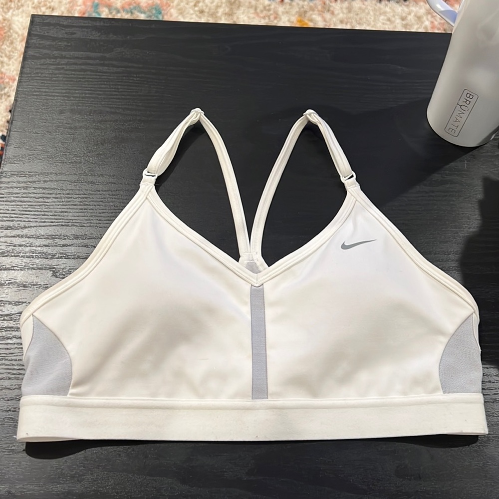 Nike White Indy Bra